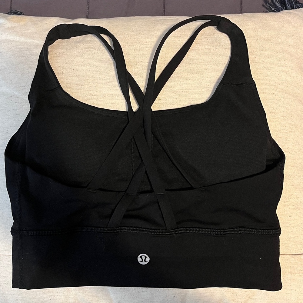 Lululemon sports bra. Never worn. Black. Double straps. Small. - Picture 2 of 3